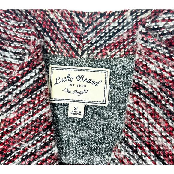 Lucky Brand Asymmetrical Wool Blend Sweater Jacket, Size XL - Picture 6 of 7